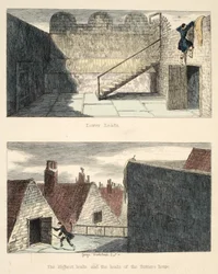 The Escape No. 3, Illustration from Jack Sheppard: A Romance by William Harrison Ainsworth